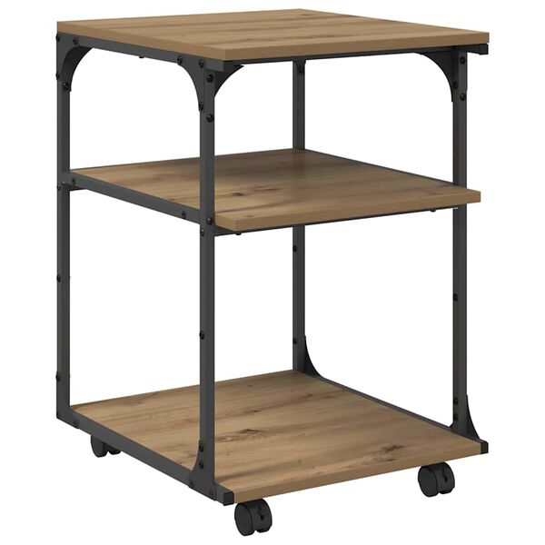 vidaXL Printeri alus K&auml;sit&ouml;&ouml;puu 43 x 48 x 64 cm Tehispuit