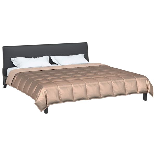 vidaXL T&auml;ispika aasta tekk Kuldne 220 x 200 cm Satiin ja mikrofiber