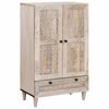 vidaXL K&otilde;rgushein Valge 60 x 33 x 100 cm mangopuit