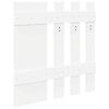 vidaXL Seinale kinnitatav riidepuu Valge 100 x 10 x 100 cm Tehispuit