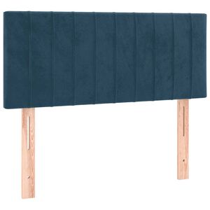 vidaXL voodiraam peats, tumesinine, 80x5x78/88 cm, samet