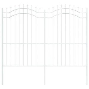 vidaXL Aiandus aiapaneel Valge 240 x 215 cm Pulbervärvitud Teras