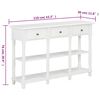 vidaXL konsoollaud, valge, 110 x 30 x 76 cm, tehispuit