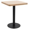 vidaXL bistroolaud, helepruun, 60 x 60 cm, MDF