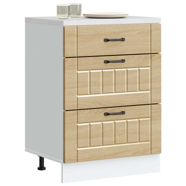 vidaXL k&ouml;&ouml;gi aluskapp Lucca, sonoma tamm, tehispuit