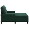 vidaXL Chaise Lounge padjaga Tume rohelise 91 x 157 x 91 cm Samet