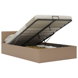 vidaXL h&uuml;drauliline hoiukastiga voodiraam kunstnahk 140x200 cm