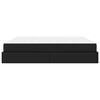 vidaXL Voodiraam madratsiga madratsiga Must 200 x 200 cm Kunstnahk