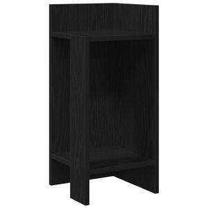 vidaXL lisalaud riiuliga, must, 25,5x27x60 cm