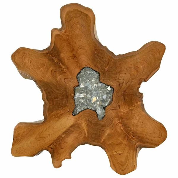 vidaXL kohvilaud, 70 x 45 cm, toekas tiikpuu ja pol&uuml;vaik