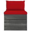 vidaXL 6-osaline kaubaalustest aiadiivani komplekt patjadega m&auml;nnipuit