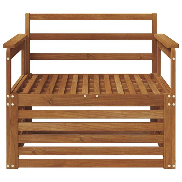 vidaXL 2 T&uuml;kk Diivan k&auml;etugedega Tugev akatsiapuu Neutraalne