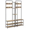 vidaXL Riidenagi koos kingahoidjaga Artisan tamm 143 x 30 x 199,5 cm