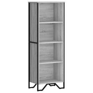 vidaXL raamatualus, hall Sonoma tamm, 50 x 31 x 137,5 cm, tehispuit