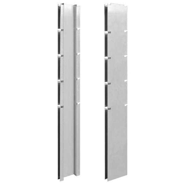 vidaXL aiapostid 20 tk, h&otilde;bedane, 140 cm, tsingitud teras