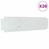 vidaXL Murukatted 20 tk 100 x 25 x 0,07 cm Tsingitud teras H&otilde;bedane