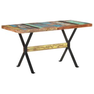 vidaXL s&ouml;&ouml;gilaud, 140 x 70 x 76 cm, taastatud puit
