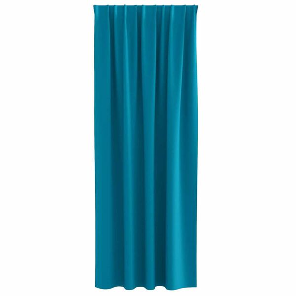vidaXL Kardinad r&otilde;ngastega 2 pcs T&uuml;rkiis 225 x 140 cm Pol&uuml;ester