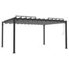 vidaXL varjualune, 3x4 m, antratsiit, kangas ja alumiinium