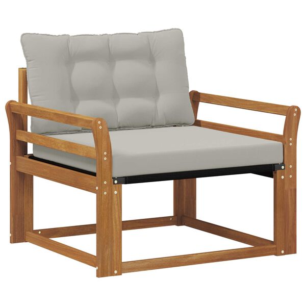 vidaXL V&auml;li diivanikomplekt Tugev acacia puit ja Textilene Neutraalne