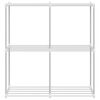 vidaXL Torushelf ladustamisega Valge 86 x 27 x 90 cm Alumiinium