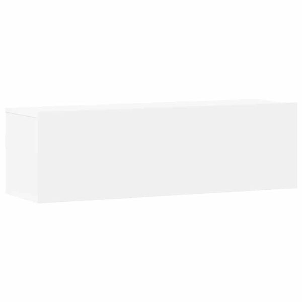 vidaXL 3-osaline telerikappide komplekt, valge, tehispuit