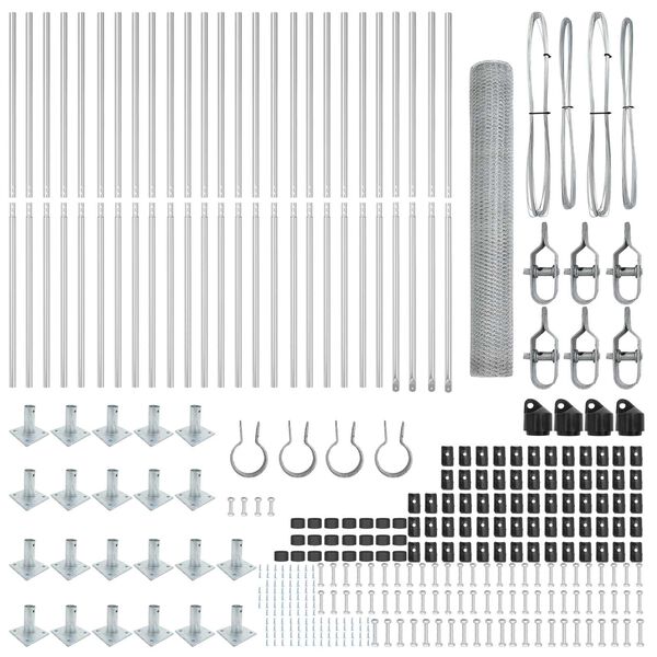 vidaXL Aiapost H&otilde;bedane 50 x 1,2 m (25 mm v&otilde;rgu) Teras