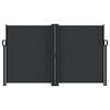 vidaXL lahtit&otilde;mmatav k&uuml;lgsein, must, 140 x 1000 cm