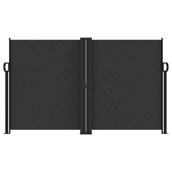 vidaXL lahtit&otilde;mmatav k&uuml;lgsein, must, 140 x 1000 cm