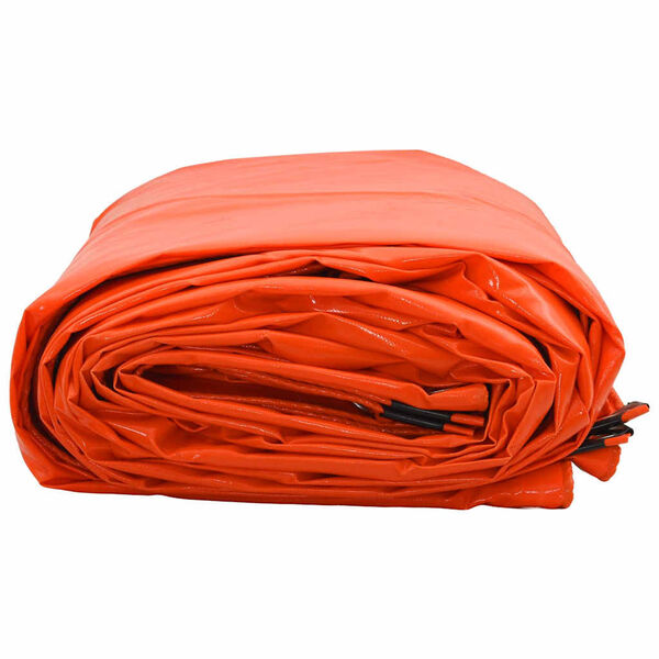 vidaXL Tarpaulin 650g / m&sup2; Oranž 3 x 6 m L&otilde;uend PVC kattega