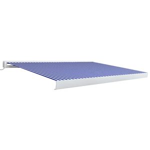 vidaXL mootoriga varikatus 400 x 300 cm, sinine ja valge