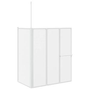 vidaXL Vannituba ekraan Matt 120 x 70 x 137 cm Alumiinium