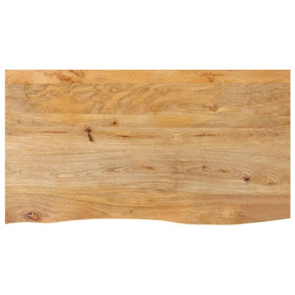 vidaXL lauaplaat, naturaalse servaga, 100 x 60 x 3,8 cm, mangopuit