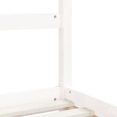 vidaXL lastevoodi raam, valge, 80 x 160 cm, männipuit