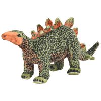 vidaXL seisev dinosaurus/stegosaurus, plüüs, roheline ja oranž XXL