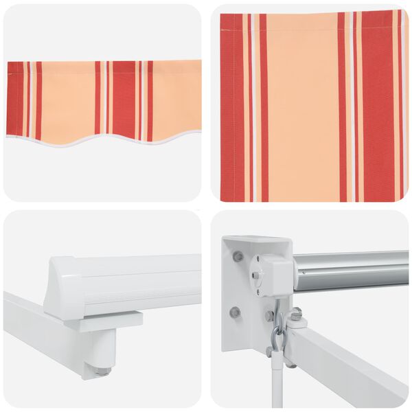 vidaXL Varikatus Kollane ja oranž 350 x 250 x 165 cm Pol&uuml;ester