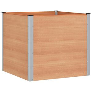 vidaXL K&otilde;rgendatud aia taimelava Pruun 100 x 100 x 91 cm