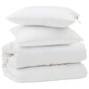 vidaXL Teki komplekt padjaga 3 pcs Valge Mikrofiber ja allahindlused