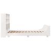 vidaXL voodiraam ilma madratsita, valge, 120 x 190 cm, m&auml;nnipuit