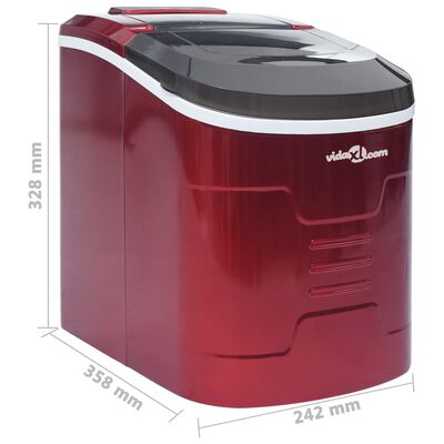 vidaXL jäämasin, punane 2,4 l, 15 kg / 24 h