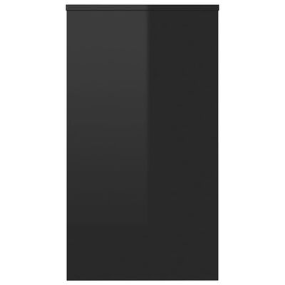 vidaXL kirjutuslaud, kõrgläikega must, 90 x 40 x 72 cm tehispuit