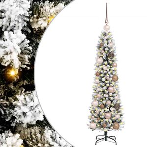 vidaXL Tehisj&otilde;ulupuu koos alusega Valge 120 cm PVC, metall ja plastik