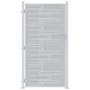 vidaXL Aia aed 85 x 174 cm Roostevaba teras H&otilde;bedane Lukustatav
