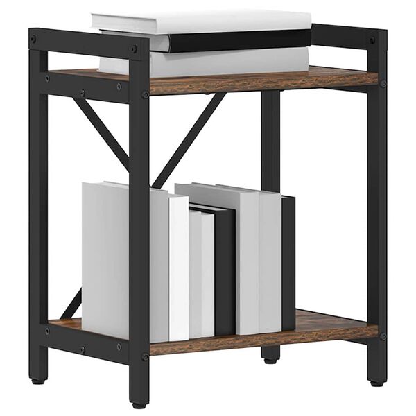 vidaXL Raamatukapp Suitsetatud tamm 40 x 30 x 50 cm Tehispuit