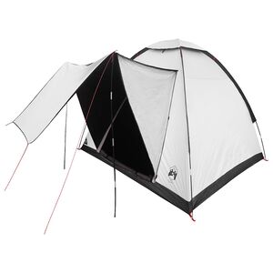 vidaXL Telkimise telk katusega Valge Mustate 190 x 140 x 105 cm
