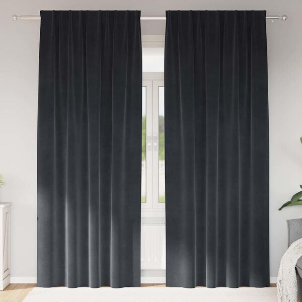 vidaXL Pimendavad kardinad 2 pcs Tumehall 140 x 245 cm Samet