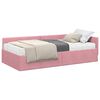 vidaXL Nurgavoodi raam koos madratsiga Muu peaga 2 pcs Hall Samet