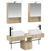 vidaXL Vannitoa kapikomplekt 5 pcs Sonoma tamm 50 x 14,5 x 70 cm