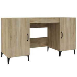 vidaXL kirjutuslaud, Sonoma tamm, 140x50x75 cm, tehispuit