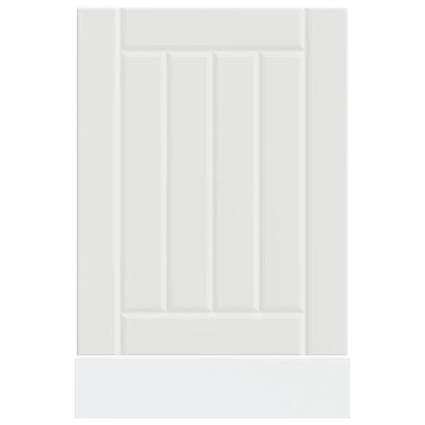 vidaXL Nõudepesumasina paneel, Lucca, valge, tehispuit